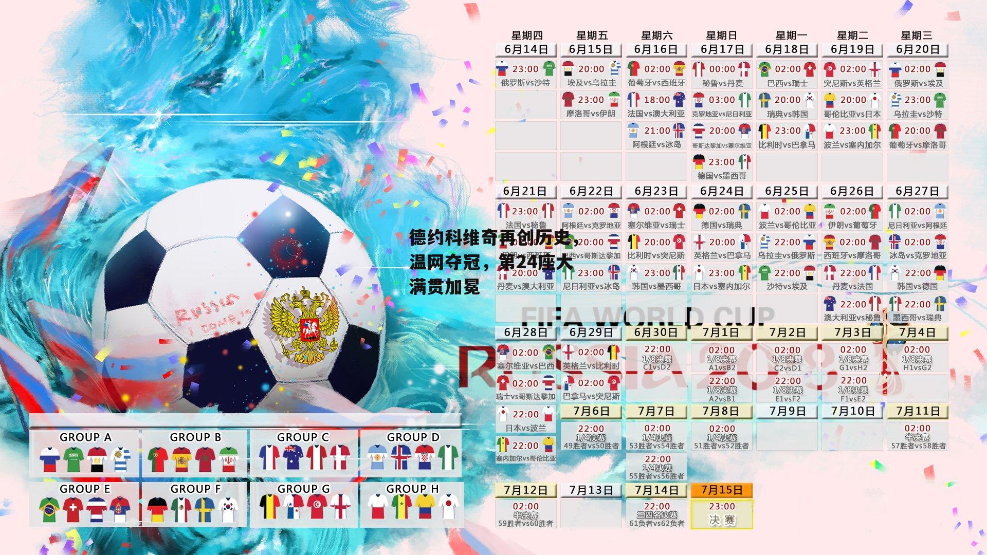 德约科维奇再创历史，温网夺冠，第24座大满贯加冕